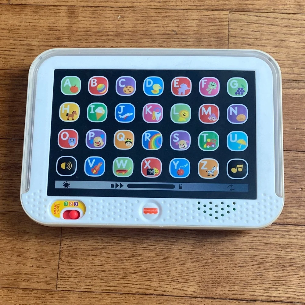 Fisher-Price Learning ABC’s Tablet Toddler/ Preschool colorful WORKING 3 Levels